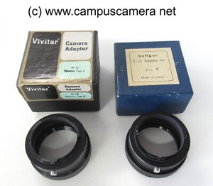 OLYMPUS PEN F & Pen FT Half Frame 35mm SLR T-Mount Adapter, T-2, TA-12 in boxes