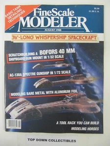 Fine Scale Modeler Magazine  August 1988  Scratchbuilder, Eddie Chavez - Picture 1 of 2