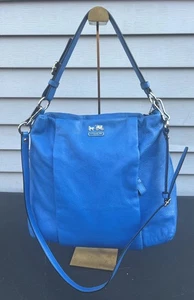 Coach Umhängetasche oder Schultertasche blau M1284-21224 mit Riemen gebraucht, in einwandfreiem Zustand - Bild 1 von 9