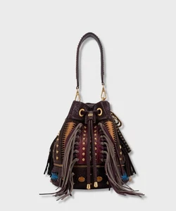 La Carrie Jungle secchiello bucket con borchie, brown 152M-EM-301-LST.BRO - Foto 1 di 5