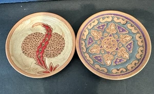 BONIS POTTERY RHODES GREECE PLATES Set 2 - Picture 1 of 7