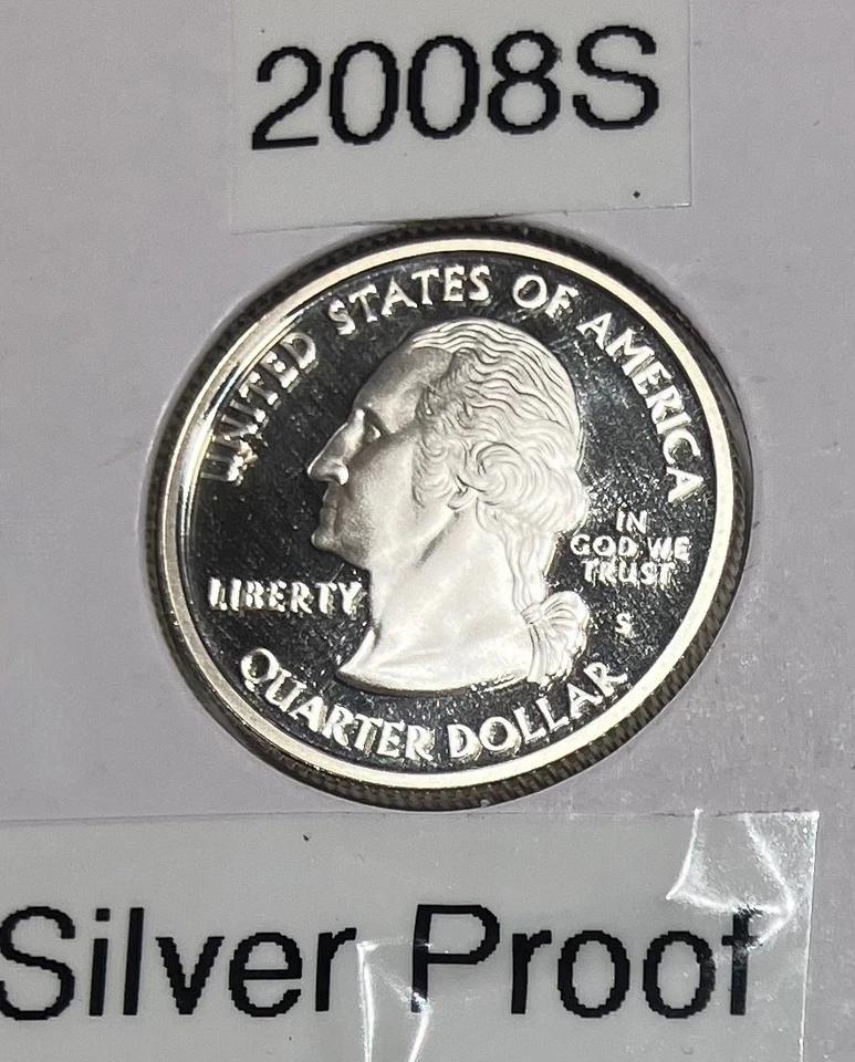 2008-S- 5 State Quarters all Silver Proof - Image 1 of 4