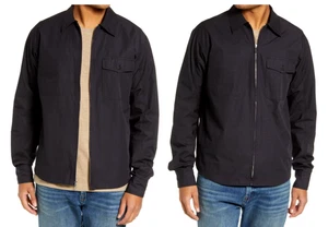 $295 NWT RAG & BONE MEN FINN COTTON BLACK ZIP BLAZER SHIRT JACKET SZ XL SOLD OUT - Picture 1 of 14