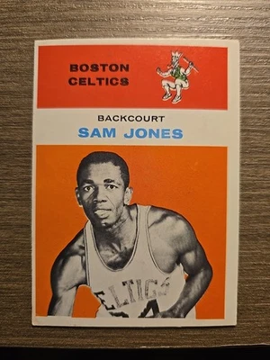 1961 Fleer #23 Sam Jones (RC) Rookie VG-EX Back Wrinkle  - Image 1 of 3
