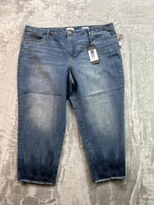 New Sofia Jeans Leslie Super High Rise Slim Straight Womens Plus Sz 24W Blue - Picture 1 of 16