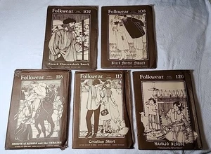 Lote de 5 patrones étnicos Folkwear 102 108 116 117 120 sin cortar vintage - Imagen 1 de 11
