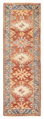 Alfombra de corredor tradicional oriental vintage anudada a mano de 2'7" x 7'10" Foto 1 de 4