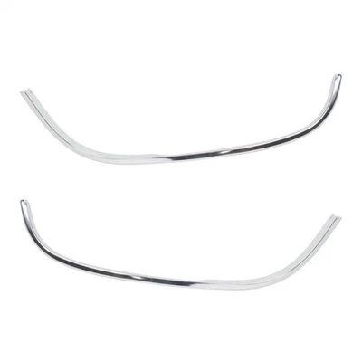 For GMC C3500 HD Fender Trim 1991-2000 Driver & Passenger Side Pair Front Chrome Foto 1 de 4