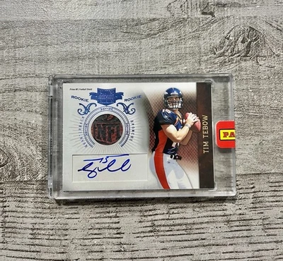 2010 Panini Plates & Patches Tim Tebow #234 Rookie NFL SHIELD Auto #/4 SSP RARE - Image 1 of 2