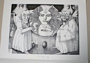 Alfred Flóki Print – The Black Egg - Picture 1 of 8