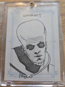 Twilight Zone Series 3 Shadows & Substance Kanamit by Pablo Raimondi Sketch card - Picture 1 of 3