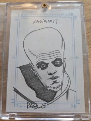 Twilight Zone Series 3 Shadows & Substance Kanamit by Pablo Raimondi Sketch card - Image 1 of 3