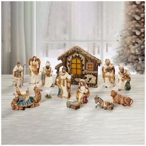 2025 Kirkland Signature Nativity 14 Piece Set Christmas Indoor Decor - Picture 1 of 4