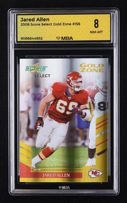 2008 Score Select Gold Zone: #156 Джаред Аллен /50 MBA 8 почти как новый MT - Изображение 1 из 4