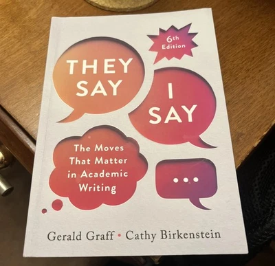 They Say I Say : Moves That Matter 6th Edition Academic Writing New ONLINE CODE  - Image 1 of 3