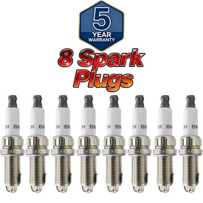 8PCs New 12120037244 Spark Plugs for BMW E60 E90 E92 E93 Z4 335i 740i - Image 1 of 4