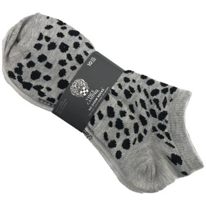 New Vince Camuto Quiet Luxury 10 Pack No Show Socks Women's Cheetah Animal Print - Picture 1 of 4