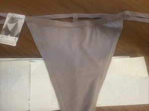 NWT Calvin Klein Women (X-LARGE) IDEAL COTTON STRING THONG 5122-020 - Picture 1 of 7