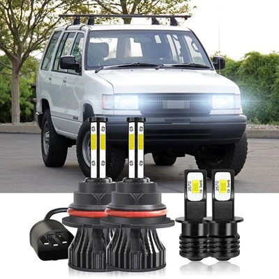 For Isuzu Rodeo 1991-1999 6000K 4X LED Headlight High/Low Fog Lights Bulbs Combo - Image 1 of 4
