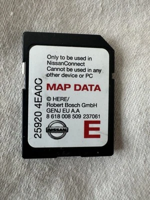 NISSAN SAT NAV NAVIGATION MAP DATA SD CARD 25920 4EA0C - Image 1 of 3