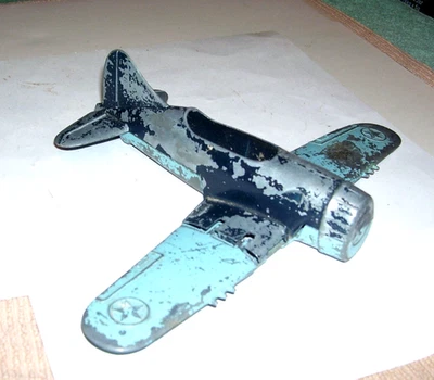 1950`s Hubley Kiddetoy Jet Plane with Folding Wings Parts Only - Image 1 of 4