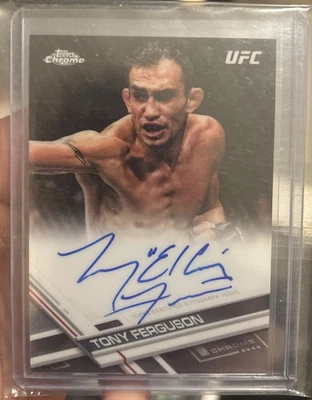 2017 Topps Chrome UFC Fighter Auto Tony Ferguson #FA-TF Auto - Image 1 of 2