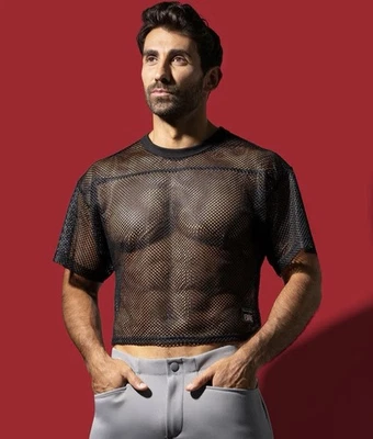 Мужская тренировочная футболка с коротким рукавом Bike Athletic черная размер L/XL сетка футбол - Изображение 1 из 4