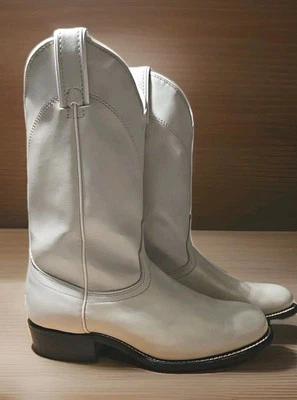 Laredo Leather Cowgirl Cowboy Western Boots Pearl White Rodeo Womens 6.5 M 6951 - Image 1 of 4