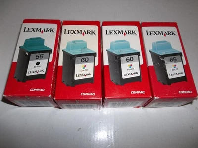 Genuine Lexmark Sealed Combo Pack 55/60/65 TONER 1-Black & 3-Color Z12/Z22/Z32 - Image 1 of 4