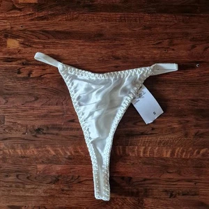 Vintage Cinema Etoile Satin Tanga glänzend Höschen kleine Unterwäsche 22-42 Panty - Bild 1 von 6