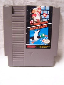 Nintendo NES Super Mario Bros Duck Hunt Game Bundle with Zapper Gun and Sleeve