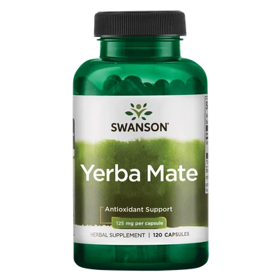 Swanson Yerba Mate (4:1) 125 mg 120 Capsules - Image 1 of 4