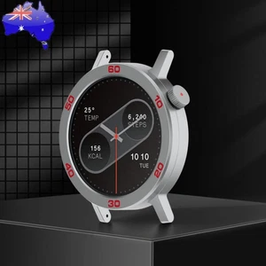 Metal Bezel Replacement Ring Tempered Glass Film for CMF Watch Pro 2(Silver Red) - Photo 1 sur 10