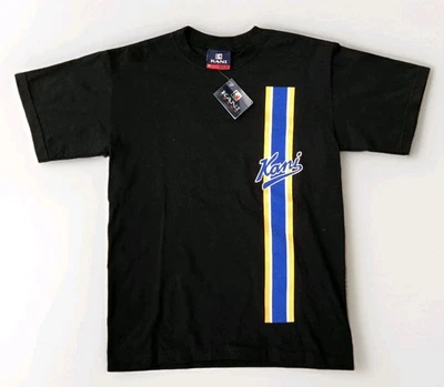 Camiseta negra Karl Kani Jeans vintage años 90 Y2K para hombre Deadstock mediana EE. UU. Nos Foto 1 de 4