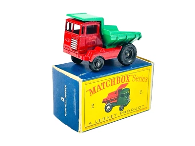 Matchbox Lesney No. Volquete de 2 BPW Silver Grille Laing Muir-Hill con caja estilo D Foto 1 de 4
