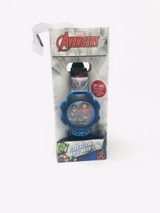 Marvel Avengers Flashing Icon & Dial LCD Kids Digital Watch Boys - Picture 1 of 8