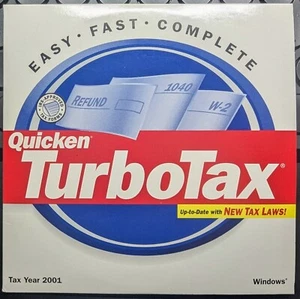 TurboTax Basic Federal 2001 Intuit Windows - Imagen 1 de 3