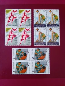 SELLOS ESPAÑA MNH 1988 BLOQUE 4 DEPORTES. CALGARY, VELA Y HOCKEY - Imagen 1 de 1