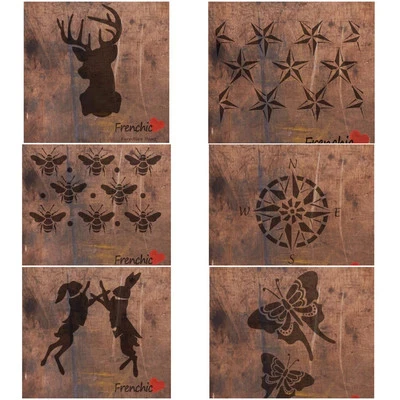 FRENCHIC PAINT Frenchic A4 Stencils -Crafting, Decorative Furniture Stencils -Official Stockist