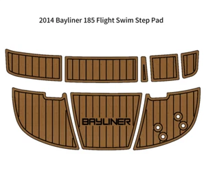 2014 Bayliner 185 Flight Swim Step Platform Boat EVA Foam Teak Flooring Pad Mat - Picture 1 of 18