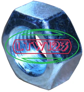 (1Pcs) M10-1.00 Metric Hex Nut Very Fine Thread Zinc Plated Steel - Picture 1 of 3