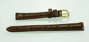 Relic Womens Stainless Steel Brown Leather Replacement Watch Band 12mm - Picture 1 of 2
