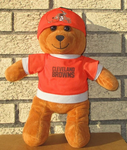 CLEVELAND BROWNS NFL Football "Good Stuff" Plush Bear Stuffed Animal Cover