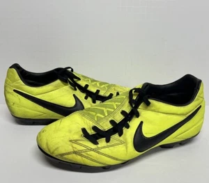 Nike T90 Laser IV Soccer Shoe Cleats Size 8.5 Volt Black Citron 472547-703 Y1 - Picture 1 of 10