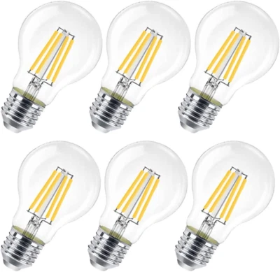 Lampadina LED E27,10W (Equivalenti a 88W), 2700K ,Trasparente Luce Calda- Pacco  - Immagine 1 di 4