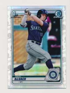 2020 Bowman Chrome Draft Refractor Zach DeLoach #BD-28 Seattle Mariners - Picture 1 of 2