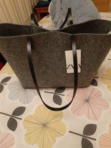 zara bolso fieltro gris\u003e OFF-56%