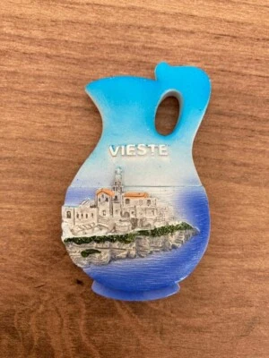 CALAMITE DAL MONDO ITALIA PUGLIA VIESTE GARGANO FORMA ANFORA MAGNETI COLLEZIONE