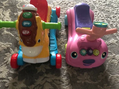 Lote de 2 ponis de aprendizaje VTech, galope y roca, coche de paseo juguete SOLO RECOGIDA Foto 1 de 4