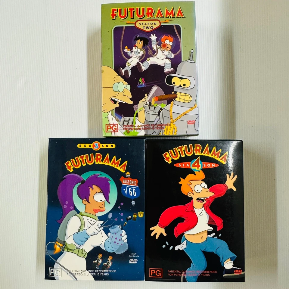 Futurama The Complete Seasons 2, 3, 4 Box Sets DVD PAL 4  Free Tracked Post - Image 1 of 4